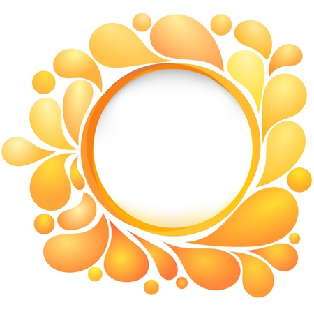 Abstract background with yellow drops.のイラスト素材