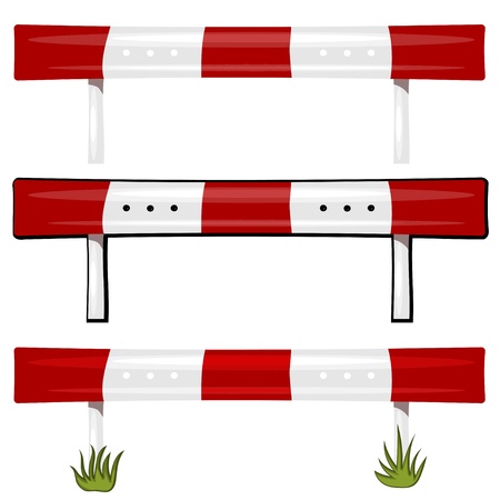  Illustration of a guardrail. eps10 のイラスト素材