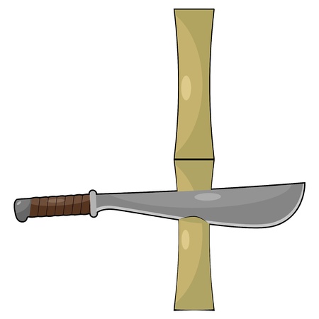 Bamboo and machetesのイラスト素材