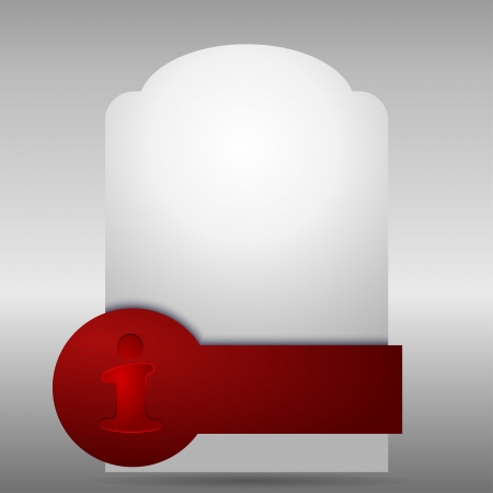 Abstract banner with red element のイラスト素材
