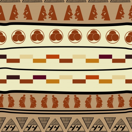 Seamless pattern with african elementsのイラスト素材
