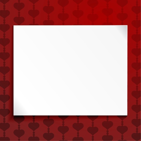 Abstract background with a blank sheet of paperのイラスト素材