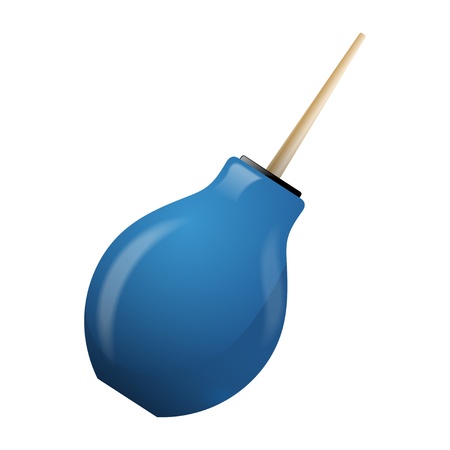 Blue enema on a white backgroundのイラスト素材