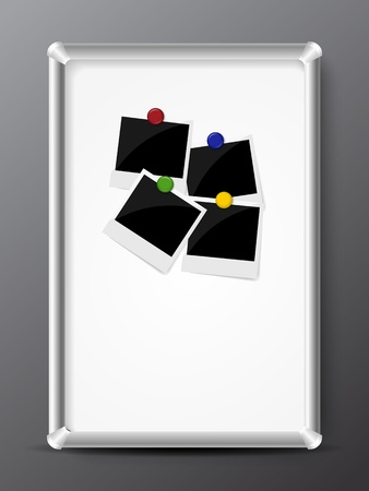 Plastic board with photosのイラスト素材