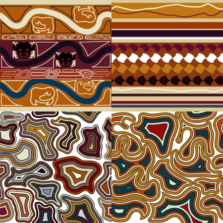 Ñollection of graphic seamless texturesのイラスト素材