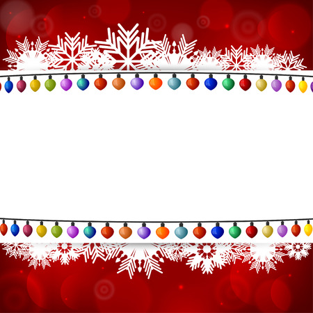 Abstract background with a Christmas lightsのイラスト素材