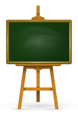 Wooden easel with school boardのイラスト素材