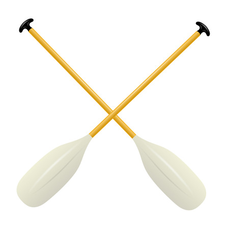 Two oars for canoeのイラスト素材