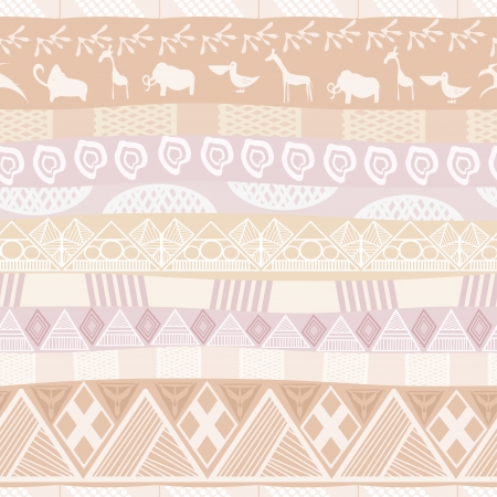 Seamless pattern in ethnic styleのイラスト素材