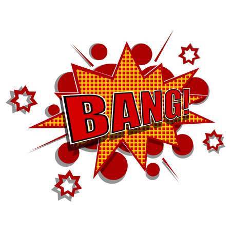 Cartoon illustration of bangのイラスト素材