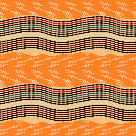 Seamless pattern with circlesのイラスト素材