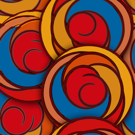 Seamless pattern with abstract flowers rosesのイラスト素材