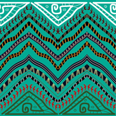 Abstract seamless pattern in ethnic style. Stock Vectorのイラスト素材