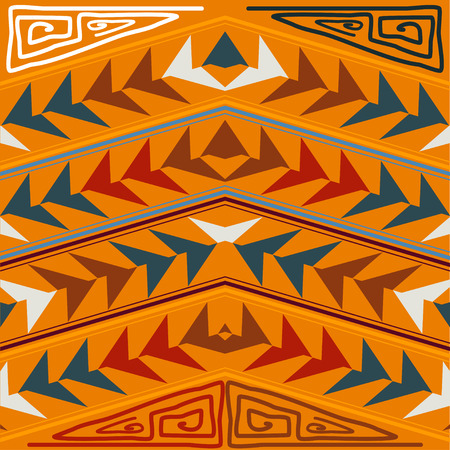 Abstract seamless texture in the tribal style. Vector illustrationのイラスト素材