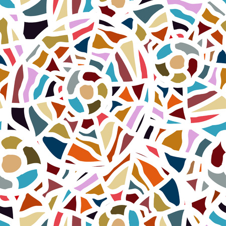 Seamless mosaic patternのイラスト素材