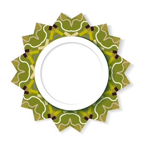 Abstract geometric designer element with place for textのイラスト素材