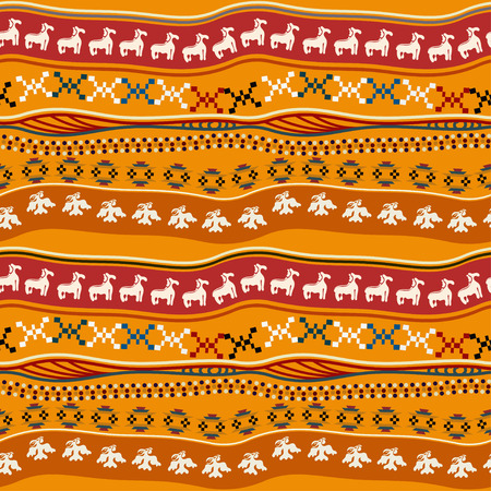Seamless pattern with Mexican textureのイラスト素材