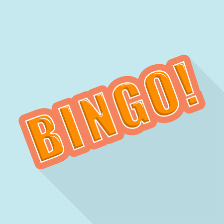 Cartoon BINGO. Design element for the site. Vector illustrationのイラスト素材