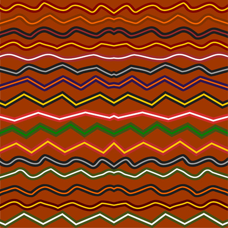 Abstract seamless pattern with broken wavesのイラスト素材