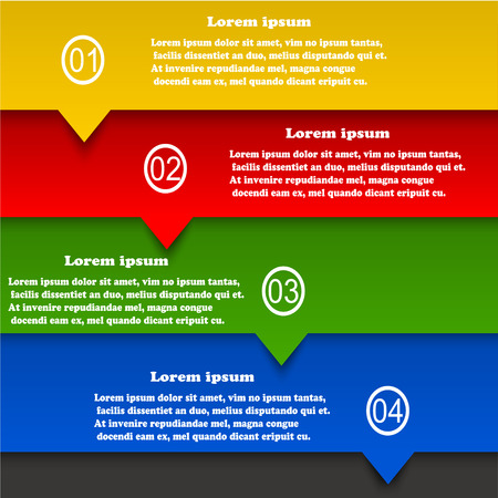 Set of abstract banners to create infographics, web design. Vector illustrationのイラスト素材