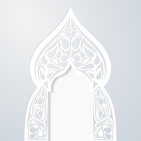 Abstract Indian arch. Vector illustrationのイラスト素材
