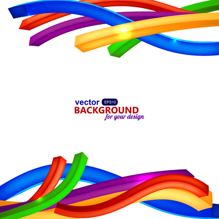 Bright wire on a white background. EPS10のイラスト素材