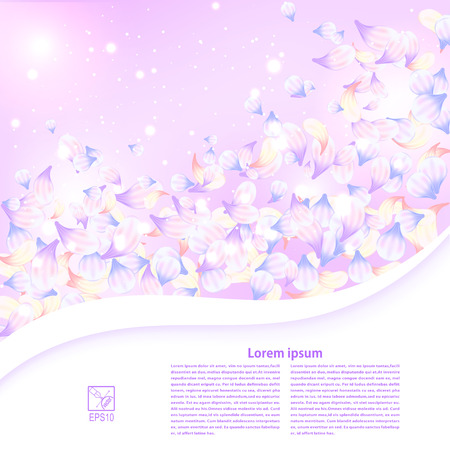 Abstract purple floral background with a field for the text illustration.のイラスト素材