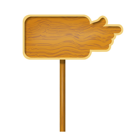 Wooden board in the shape of hands isolated on white background. のイラスト素材