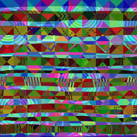 African seamless pattern of triangles. Vector illustration.のイラスト素材