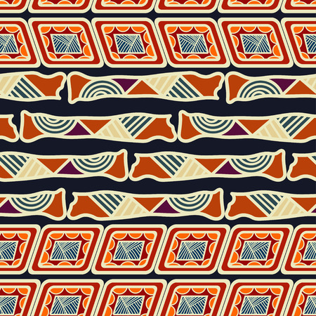 Tribal seamless ethnic texture. Vector illustrationのイラスト素材