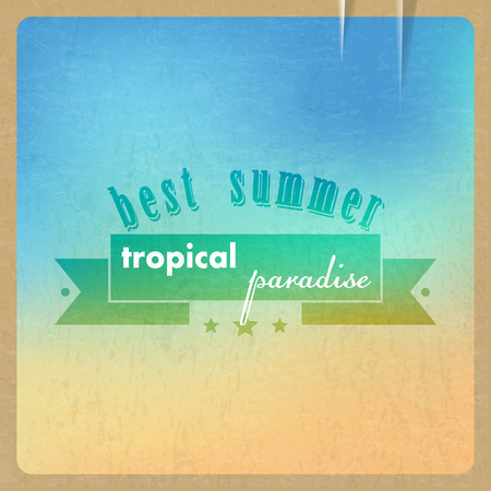 Retro summer background. Grunge. Vector illustration.のイラスト素材