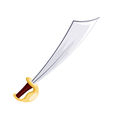 Sword isolated on white background. Weapons. Vector illustration.のイラスト素材