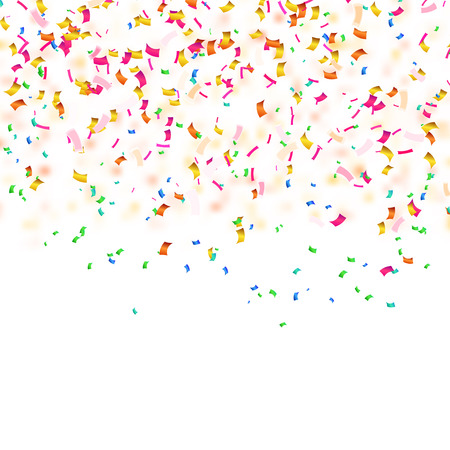 Background with confetti. Sample for your festive design. Vector illustrationのイラスト素材