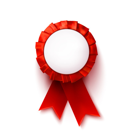 Red label with white text element.のイラスト素材