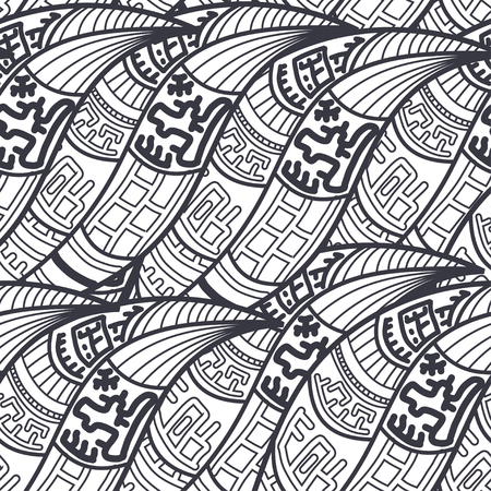 Abstract Seamless ethnic pattern. Vector illustrationのイラスト素材