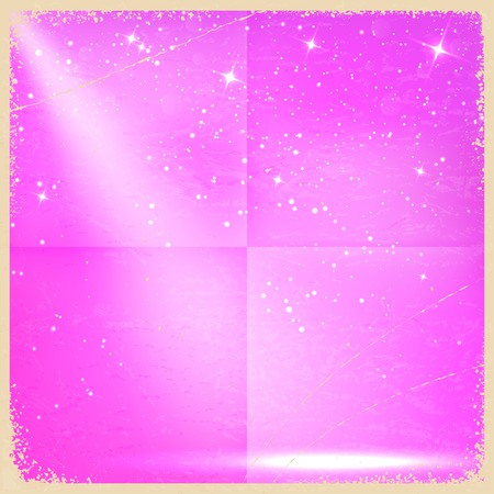 Purple vintage retro background with stars. Vector illustrationのイラスト素材