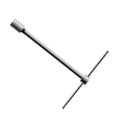 Socket wrench. Vector illustration of realistic socket wrench on a white background isolate. Tool for repair. Stock vectorのイラスト素材