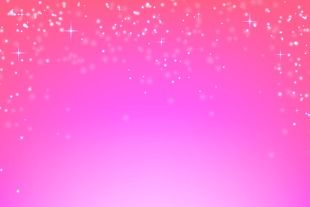 Abstract pink background with glowing particles. Vector background of falling snow. Stock vector illustrationのイラスト素材