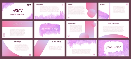 Watercolor backgrounds of digital technology with Purple elements for presentation templates.のイラスト素材
