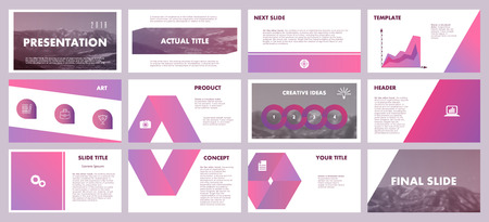 Backgrounds of digital technology with trendy colored and blurred elements for presentation templates.のイラスト素材