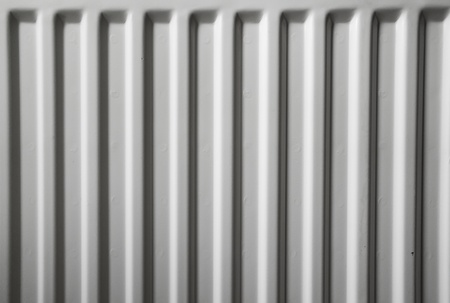 Seamless shot of a white radiator, front viewの写真素材