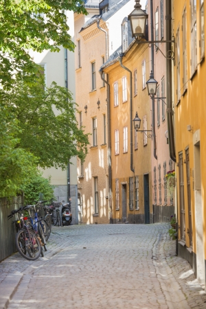 Old buildings in the centre of Stockholm, capital of Swedenの写真素材