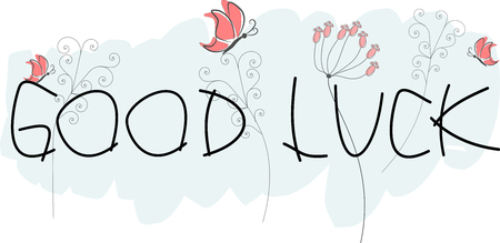 good luck greeting cardの写真素材