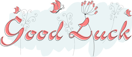 good luck greeting cardの写真素材