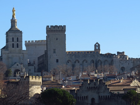Palais des Papes, Avignon, Franceのeditorial素材