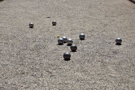 Petanque game - Lawn bowlingの写真素材