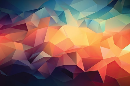 Abstract polygonal background. Triangular design for your business.の素材
