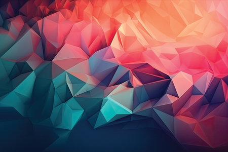 Abstract polygonal background. Triangular low poly background. Vector illustrationの素材