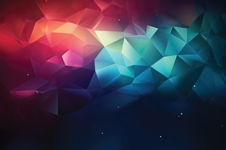 Abstract polygonal background. Triangular low poly background. Vector illustration.の素材