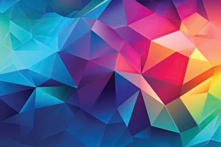 Abstract polygonal background. Triangular design for your business.の素材